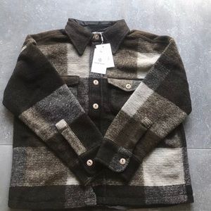 Anine Bing Bobbie flannel jacket Sz L